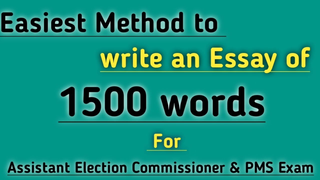 Easy Tips for Writing a 1500-Word Essay 📝