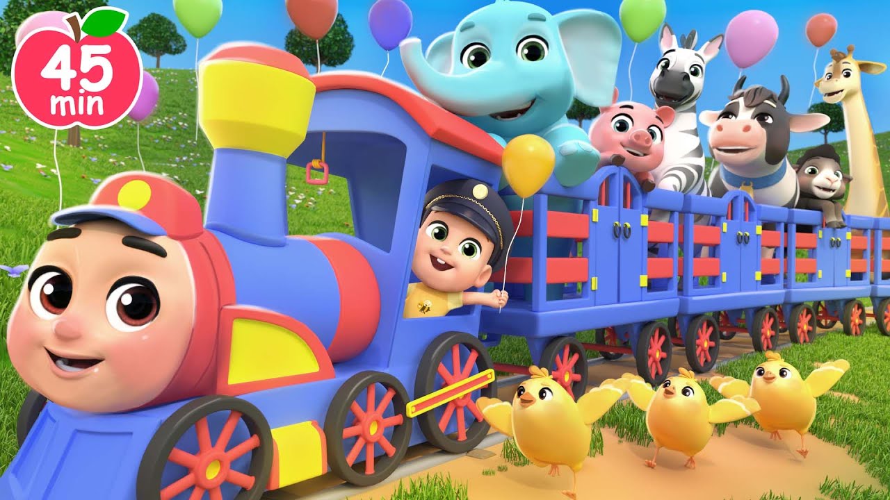 Choo Choo Train Song for Kids 🚂 | Find Animals & Sing Along with Lalafun Nursery Rhymes