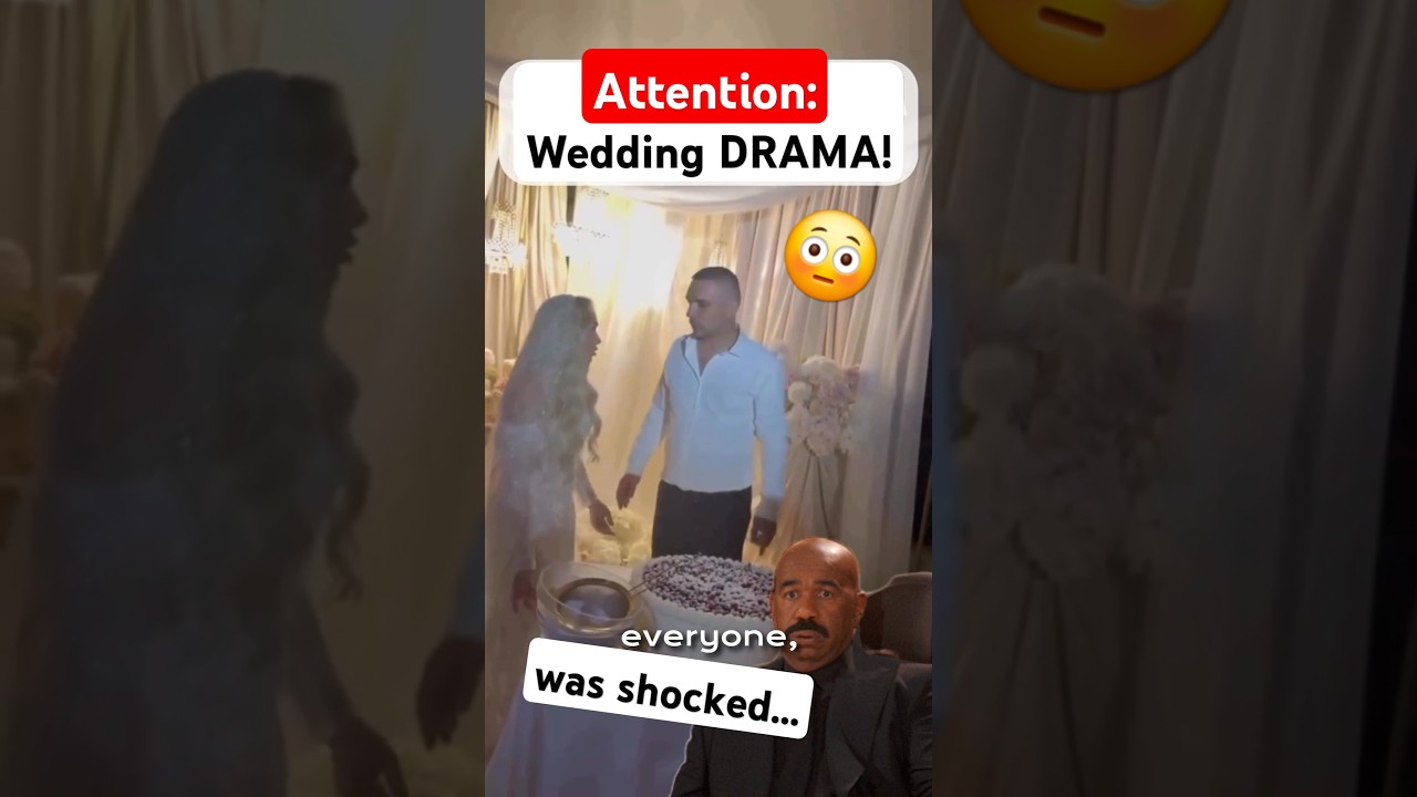 Who overreacted? 🤔 #wedding #drama #youtubeshorts #shorts #ytshorts #love #cake #fail #couple #viral