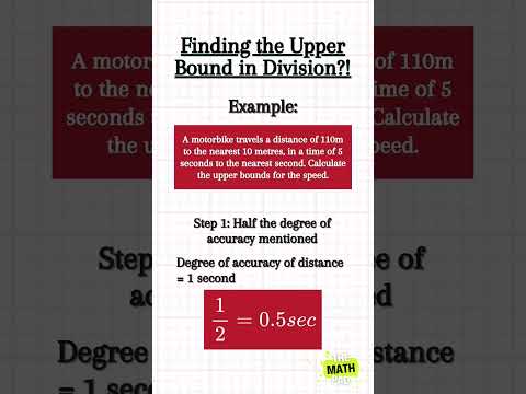 Learn how to find the upper bound in division✍🏻#maths #mathshorts #division #fraction #upperbound