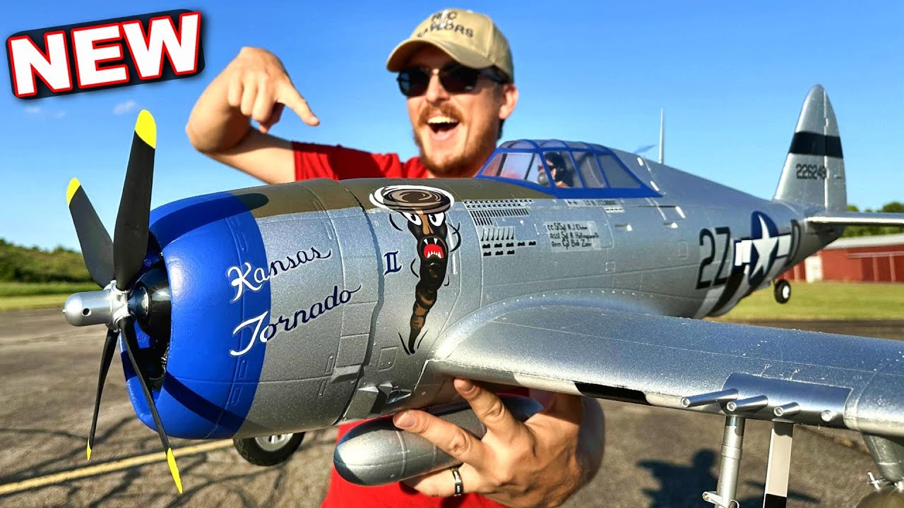 New E-Flite P-47 Razorback 1.2m Warbird RC Plane 🛩️