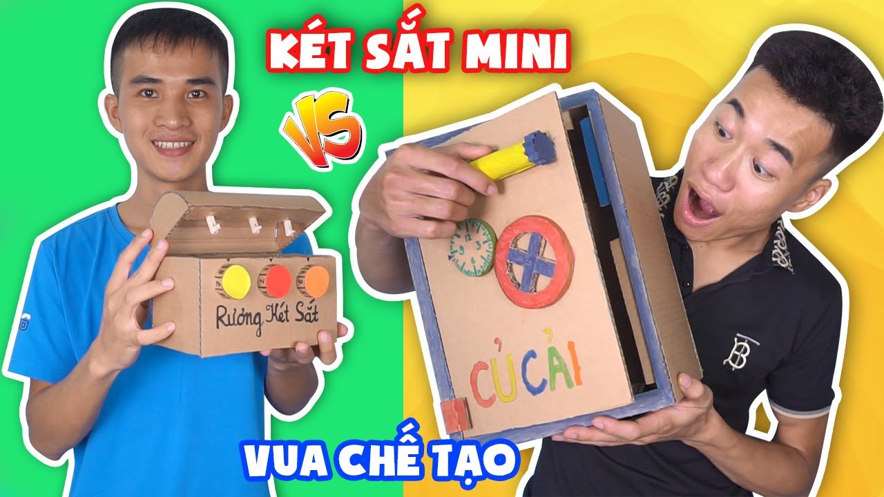 VUA CHẾ TẠO: Thi Làm Két Sắt Mini & Rương Kho Báu