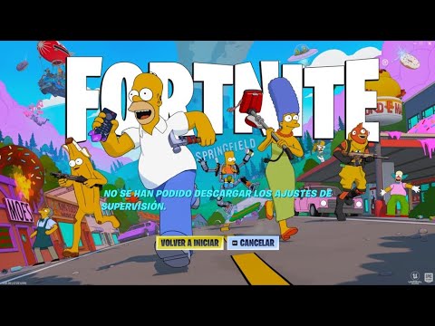 ERROR INICIO SESIÓN TEMPORADA SIMPSONS - SE HAN CAÍDO LOS SERVIDORES DE EPIC GAMES ❌