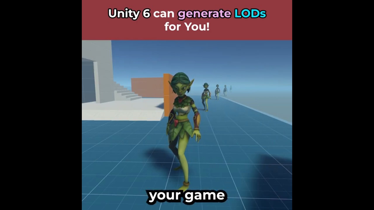 Unity 6.2 Adds Auto LOD Generation for 3D Models