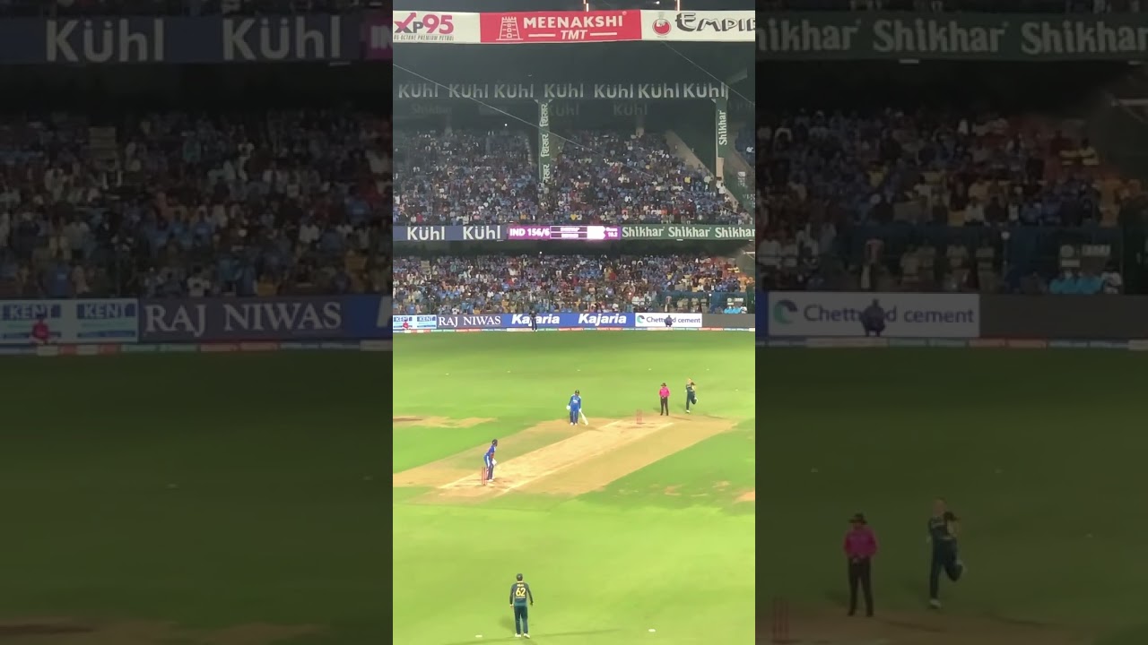 Shreyas Iyer Bowled Out by Nathan Ellis in India vs Australia T20 Series