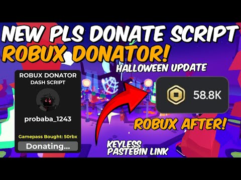 Free Robux Donator Script for Pls Donate 💸 – Latest Version with Pastebin Link