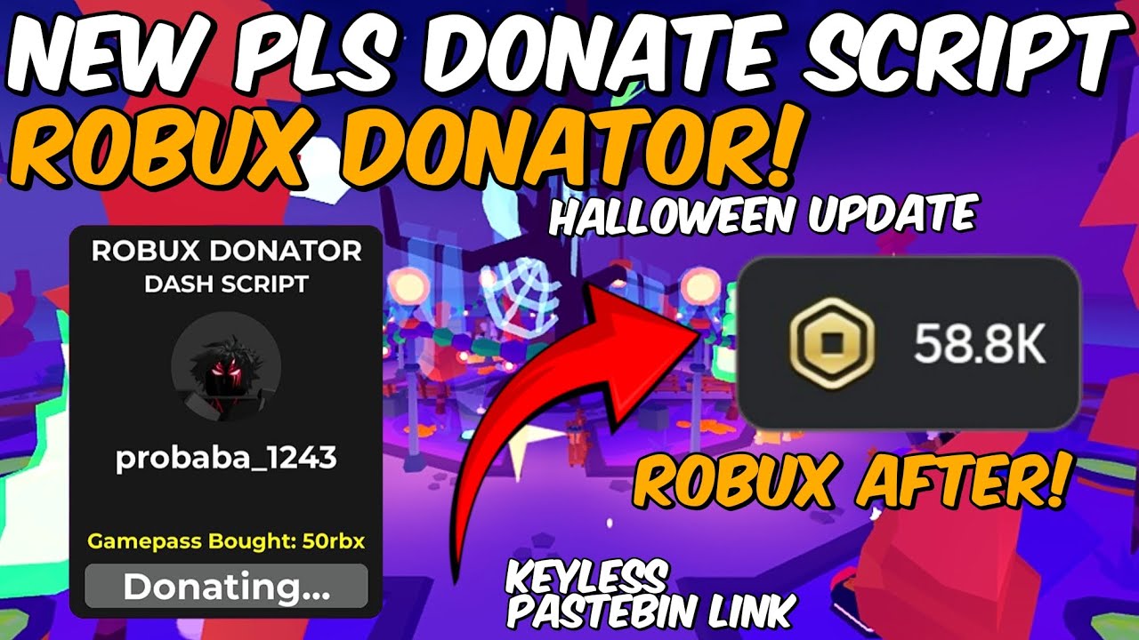 Free Robux Donator Script for Pls Donate 💸 – Latest Version with Pastebin Link
