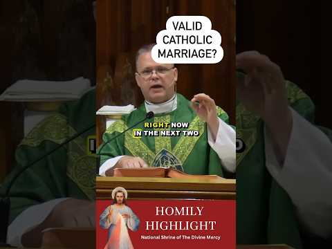 What's a Valid Catholic #Marriage? #homilyhighlight #divinemercy #frchrisalar #catholic