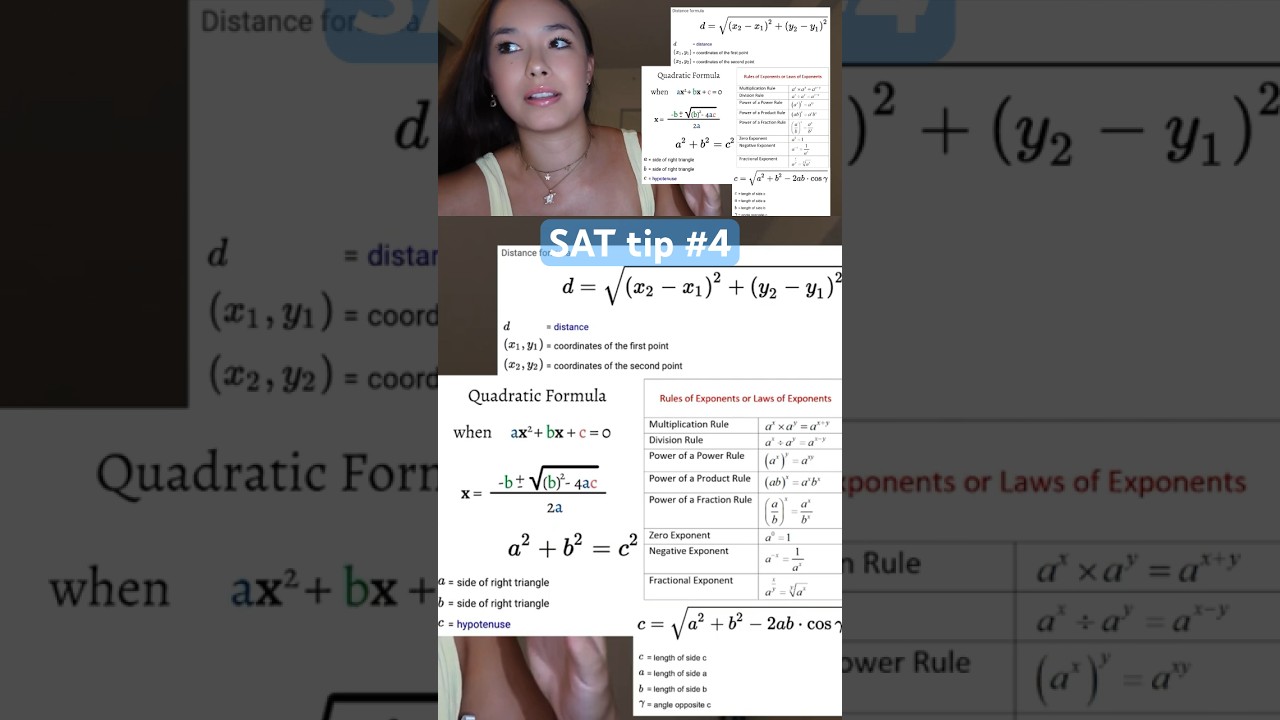 Essential SAT Math Formulas to Memorize📝