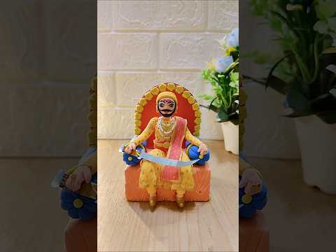 Diy Chhatrapati Shivaji Maharaj idol making 🌸Jai Bhavani jai Shivaji 🙏#shorts#short#shivajimaharaj
