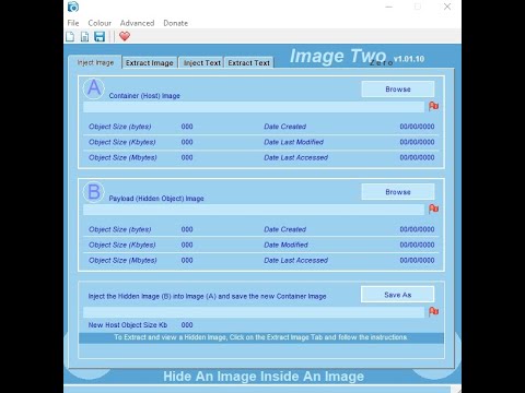 Steganography: Hide Encrypted Messages, Images & Executable files inside JPG Images.