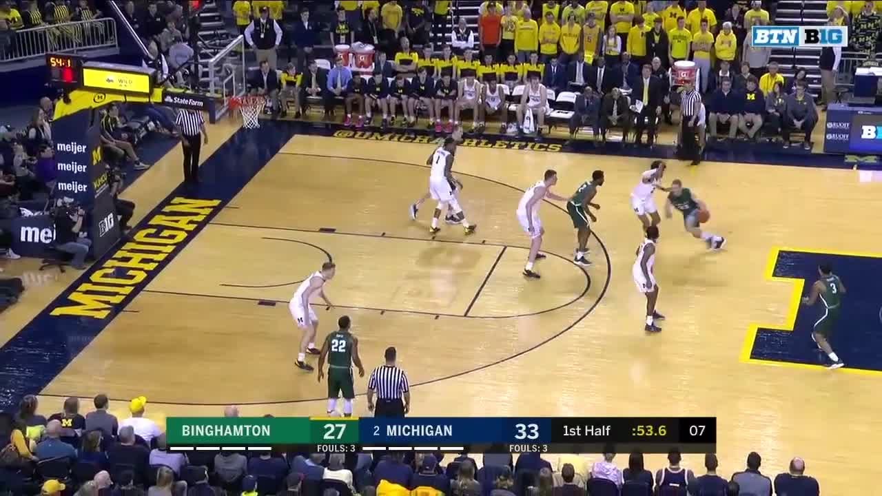 Binghamton vs Michigan: First Half Highlights 🏀