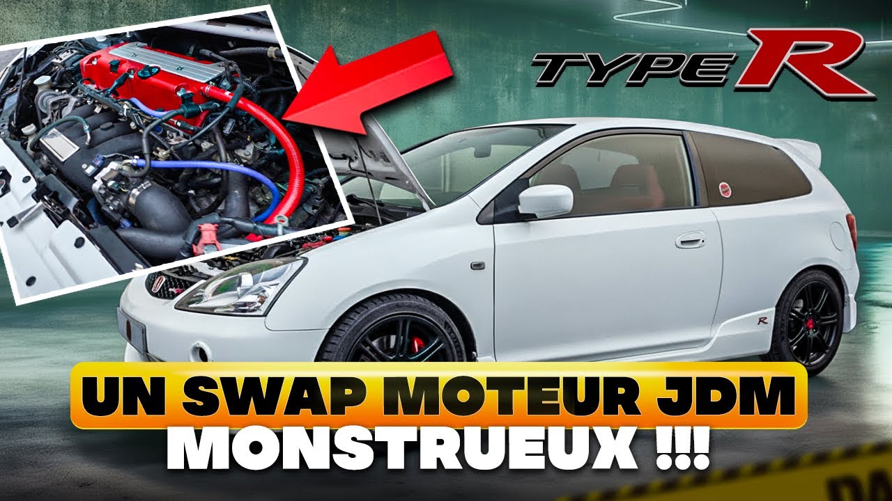 Honda EP3 Type R avec moteur JDM 🔥