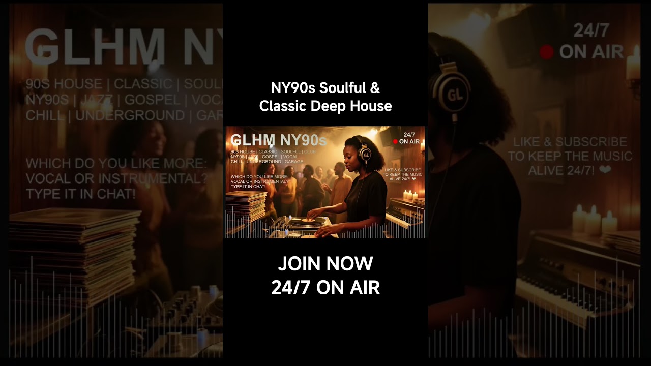 🎶 Experience the Authentic NYC 90s Soulful Deep House Radio!