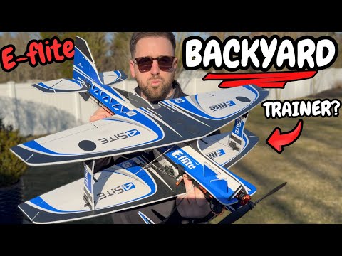 E-flite 4-Site 3D Flat Foamy RC Airplane - 3D Trainer for SMALL areas!