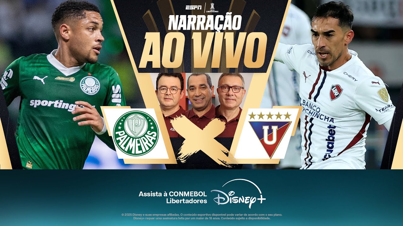 Palmeiras x LDU AO VIVO: Semifinal da Libertadores no Allianz Parque ⚽
