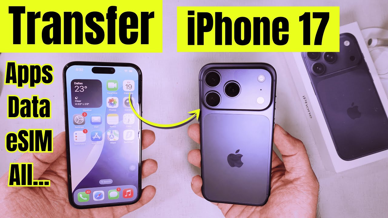 Transfer Data to iPhone 17 & Pro 📱