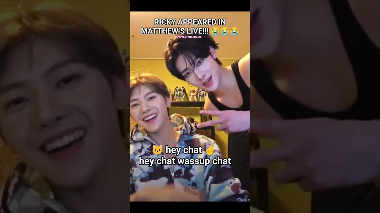 Ricky Surprises Matthew Live! 😂🔥 #Kpop #FunnyMoment