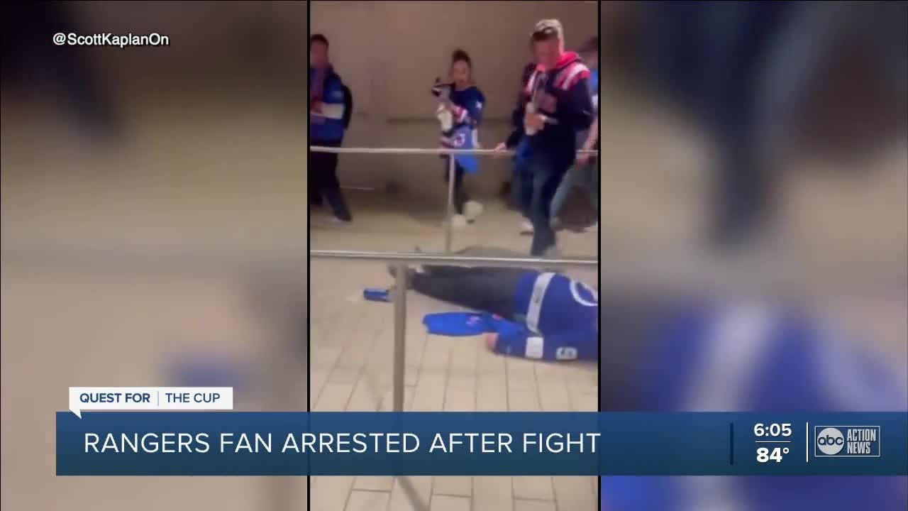 Rangers Fan Arrested After Fight with Lightning Fan π₯