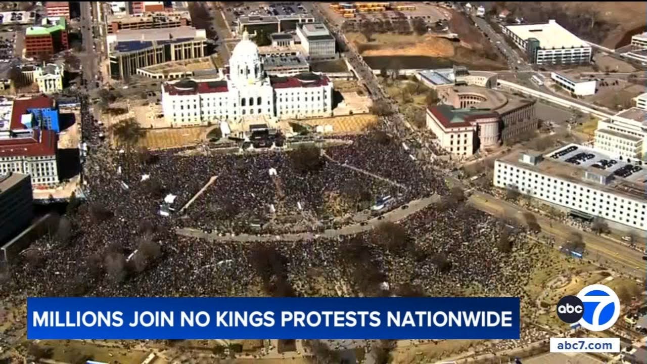 Millions join 'No Kings' protests in cities nationwide