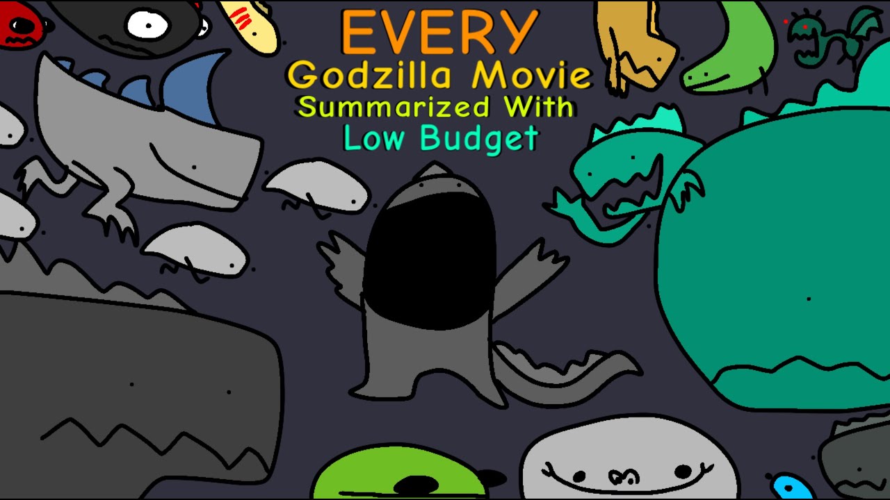 Godzilla Movies Summarized on a Budget 🎬