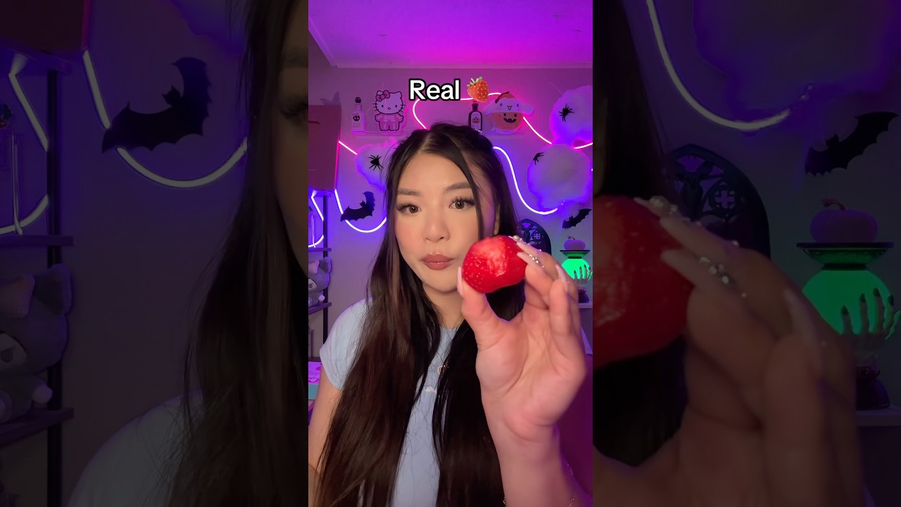 Real or Fake? 🍫🍩🧊🍓#asmr #shorts