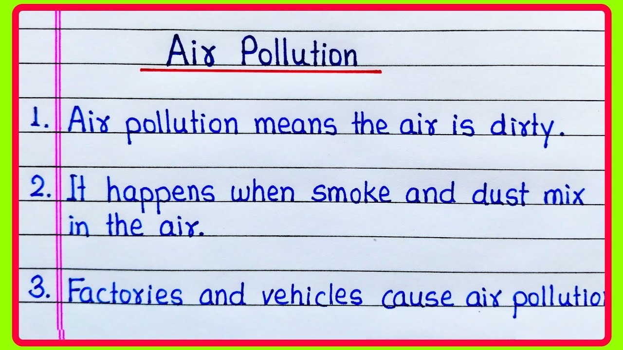 10 Lines on Air Pollution 🌍