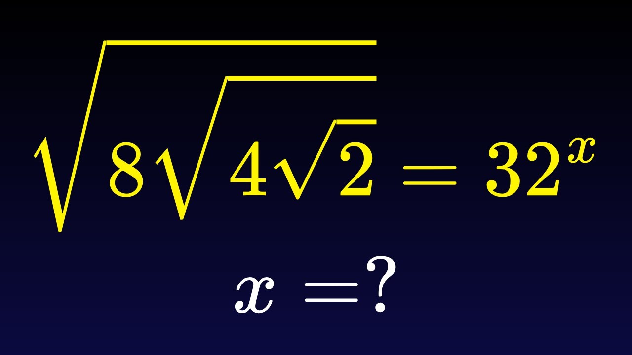 Canada | A Challenging Square Root Algebra Problem
