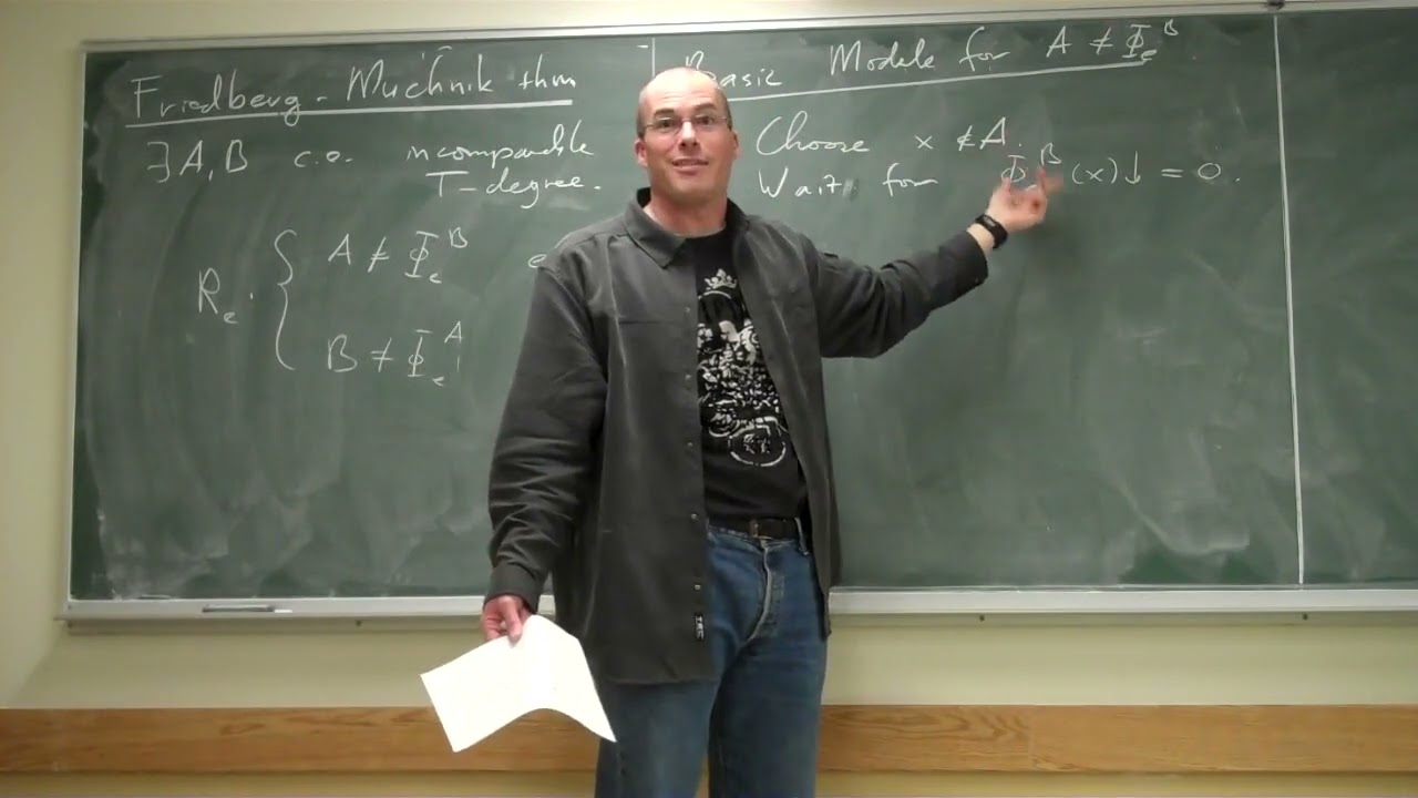 Computability Theory Lecture 25 by Bart Kastermans π§