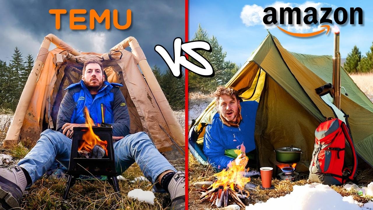 Amazon vs Temu Overnight Survival Challenge! 🛍️