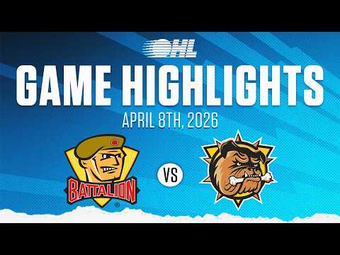OHL Highlights: North Bay Battalion @ Brantford Bulldogs Apr. 8, 2026