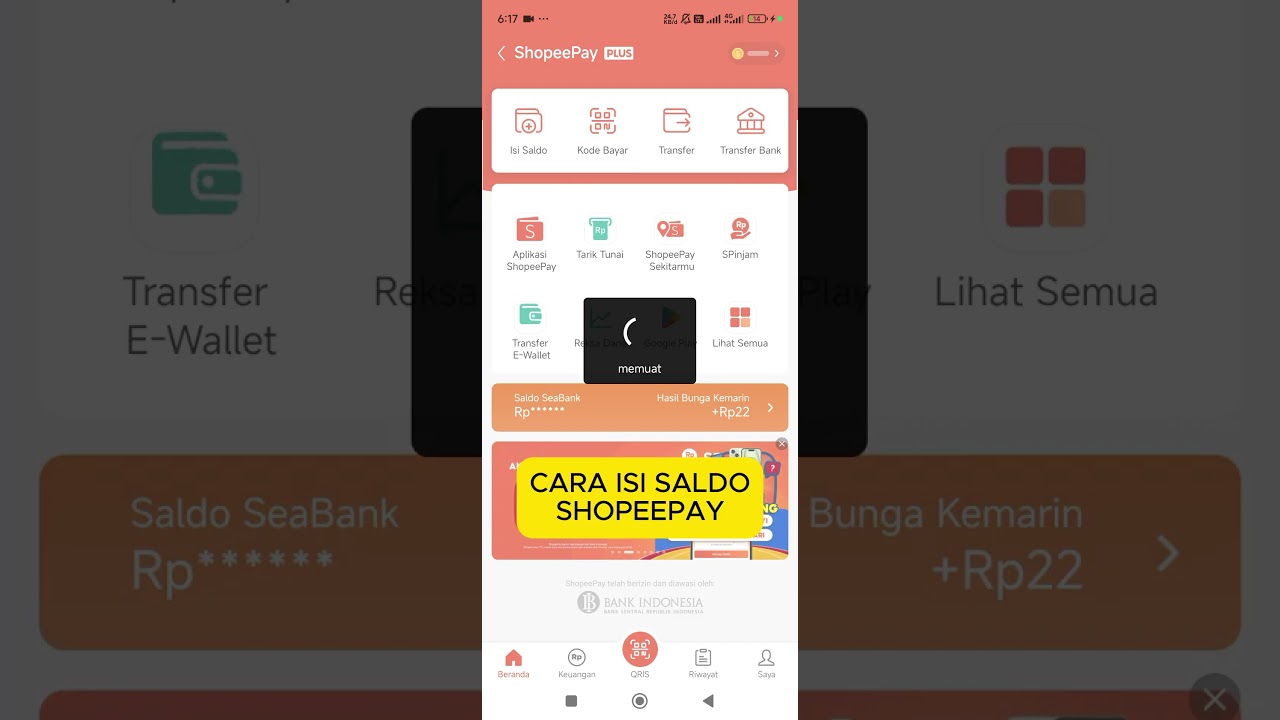 CARA ISI SALDO SHOPEEPAY #shorts #shopeepay