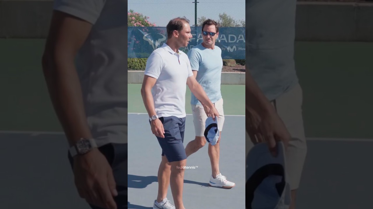 Nadal & Federer Share a Legendary Day at Rafa Nadal Academy 🎾