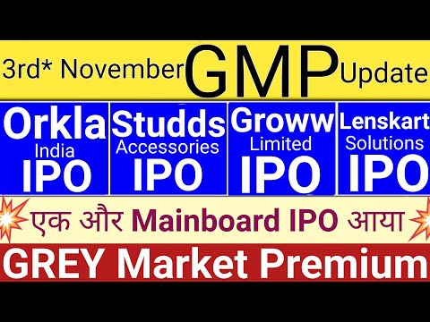 Orkla India IPO GMP | Groww IPO GMP | Lenskart Solutions IPO GMP | Studds IPO GMP | Stock Market Tak