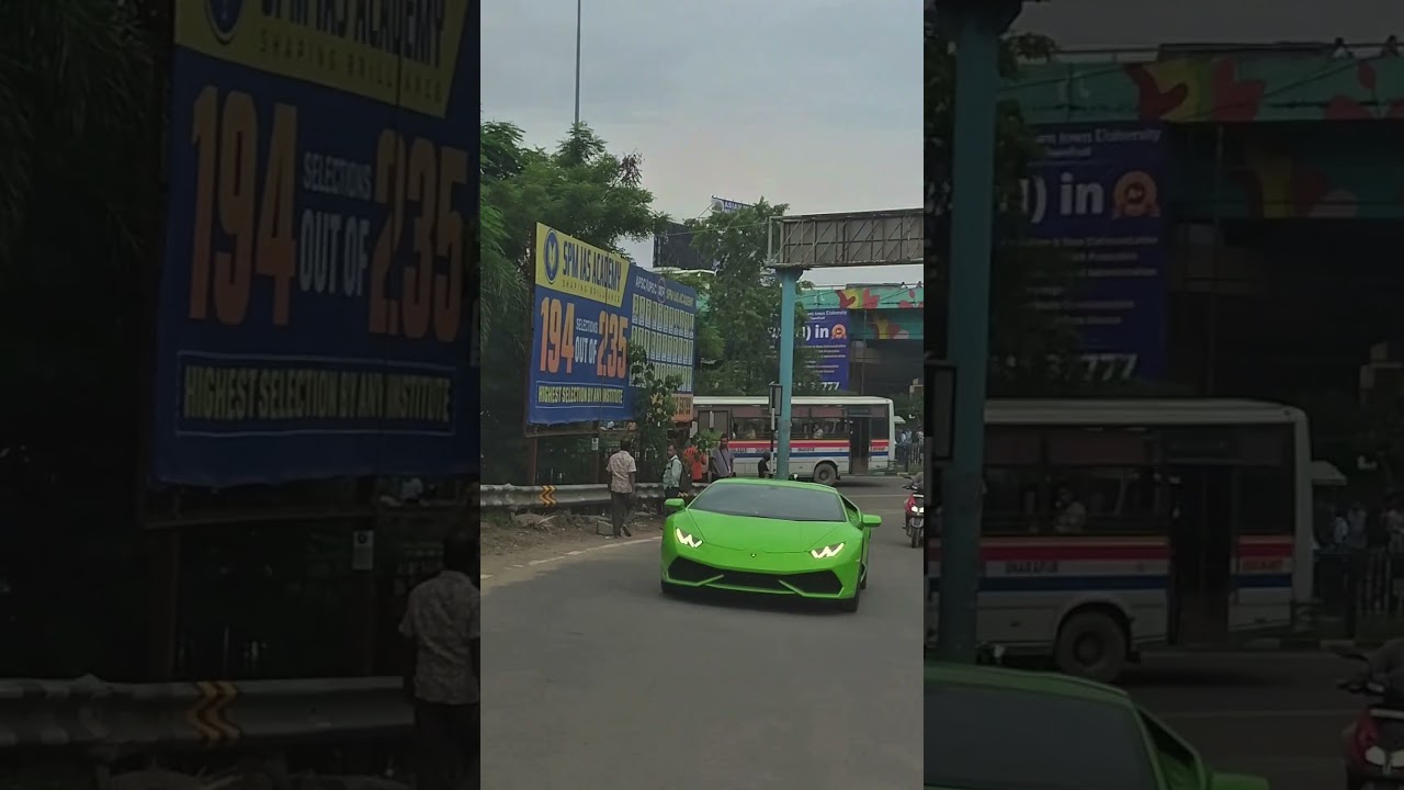 Lamborghini in guwahati roads