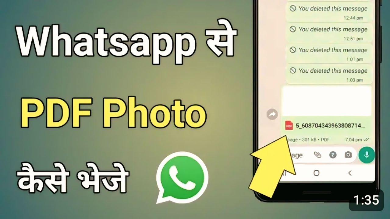 Easiest Way to Send PDFs on WhatsApp 📱 | Step-by-Step Guide