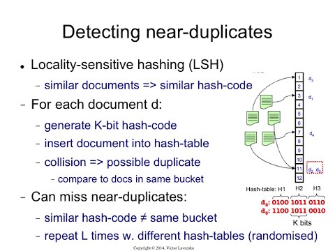 LSH.8 Locality-sensitive hashing: the idea