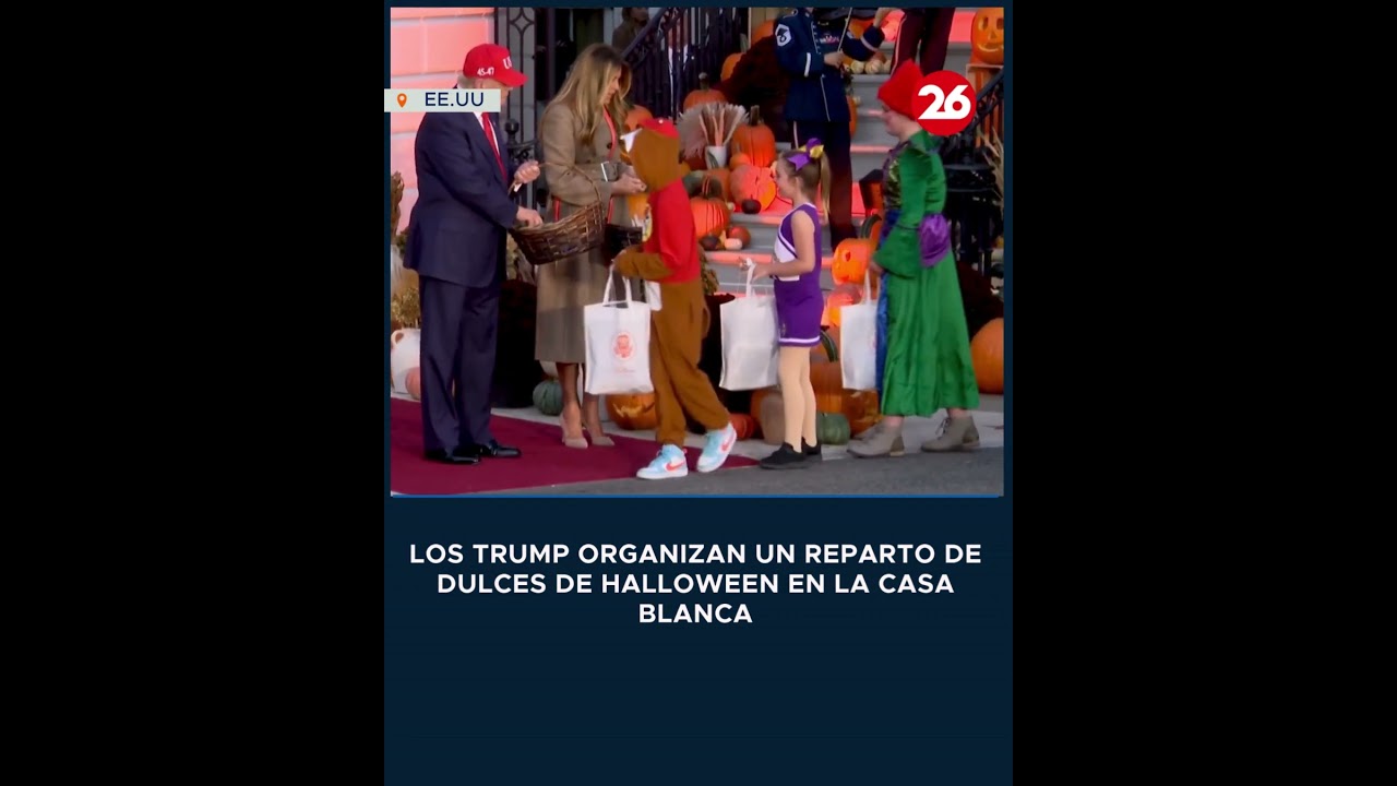 Halloween en la Casa Blanca con Donald y Melania Trump