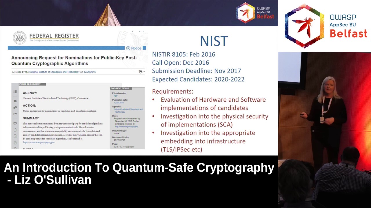 An Introduction to Quantum Safe Cryptography - AppSec EU 2017 by Liz O'Sullivan