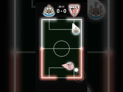 NEWCASTLE UNITED vs ATHLETIC CLUB #footballmarbles #championsleague #newcastleunited #athleticclub