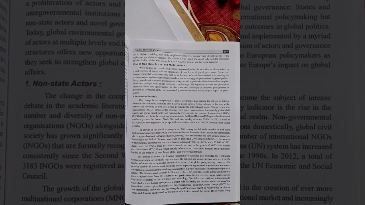 Rise of Non-State Actors in Global Politics π