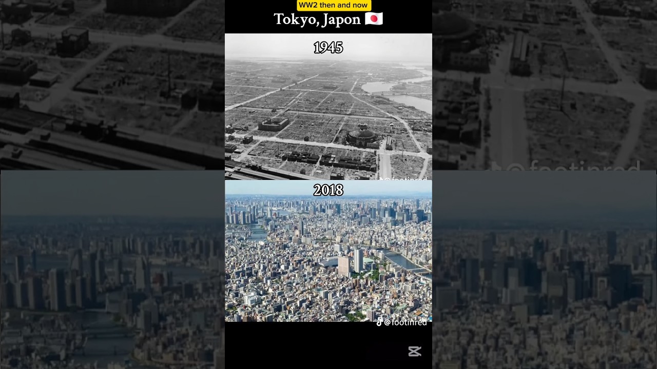 WW2 Tokyo 1945 vs 2025: WW2's Impact 🇯🇵