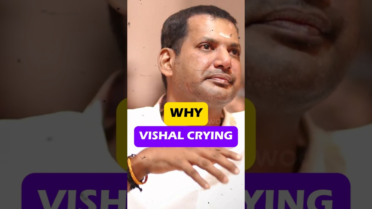 South Actor Vishal Breaks Down on Stage 😢
