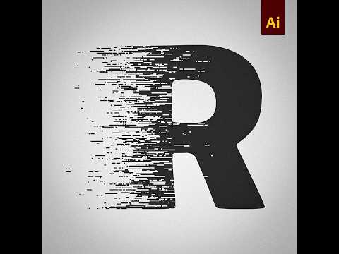 Dispersion Letter Effects in Adobe Illustrator
