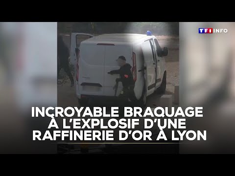 10 min d'angoisse ! Incroyable braquage à l'explosif d'une raffinerie d'or à Lyon|TF1 INFO