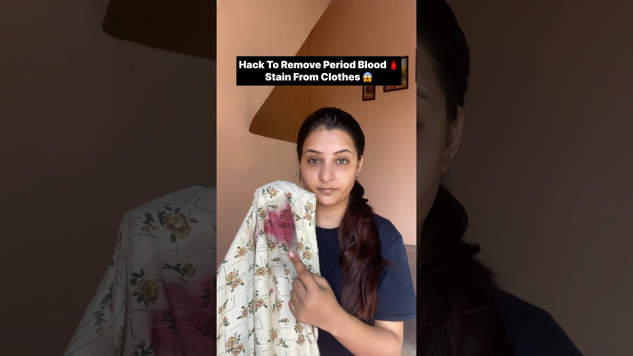 Easy Hack to Remove Period Blood Stains🩸