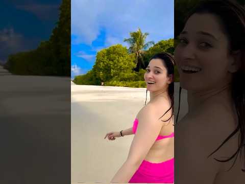 Actress Tamannah😍 In Maldives🏖️🏝️Vacation #tamannaah #kavalaya #jailermovie #tamanna  #maldives