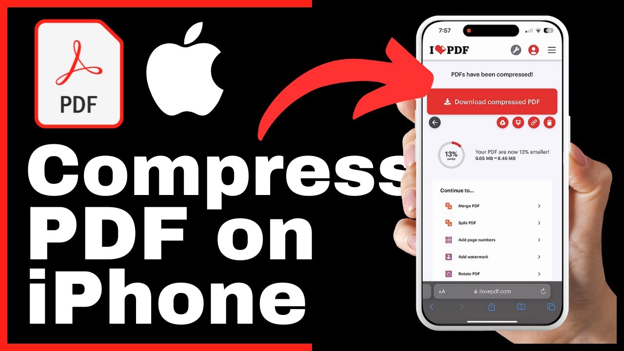 Compress PDF Files on iPhone π±