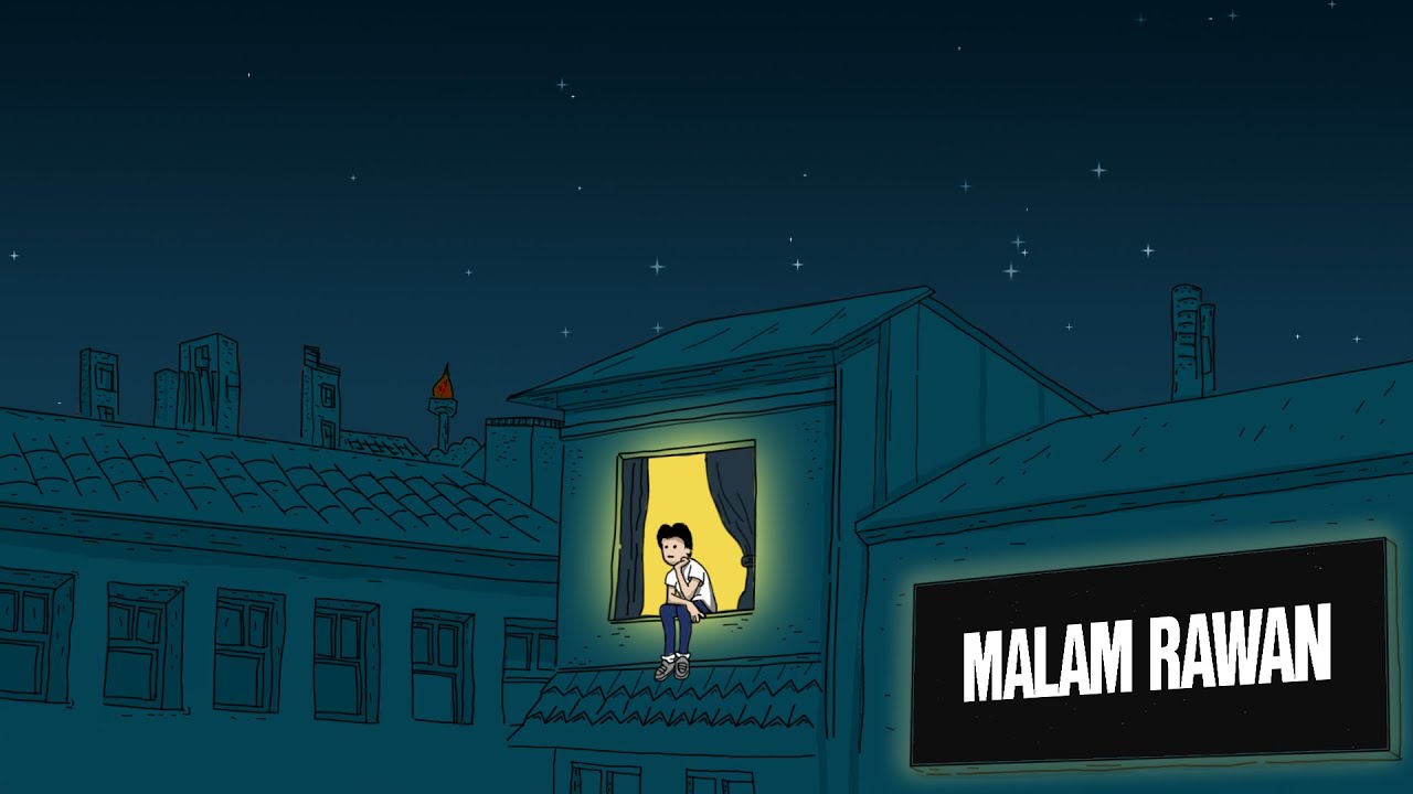 Rizky Febian - Malam Rawan (Lyric Video) 🎶
