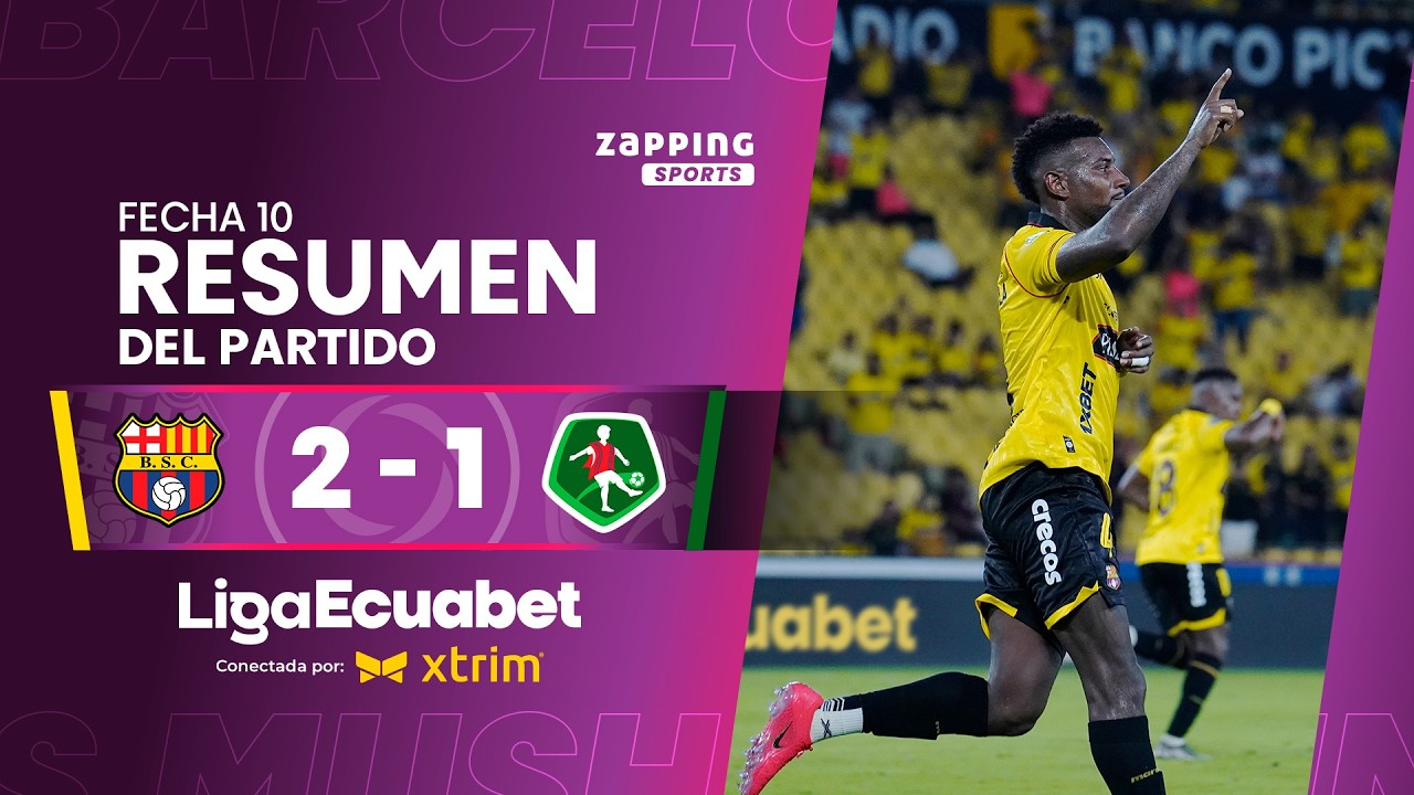 Barcelona SC 2 - 1 Mushuc runa / Fecha 10 / Liga Ecuabet conectada por Xtrim 2026